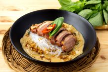 Pan-fried Duck Breast with Thai-style Noodles
