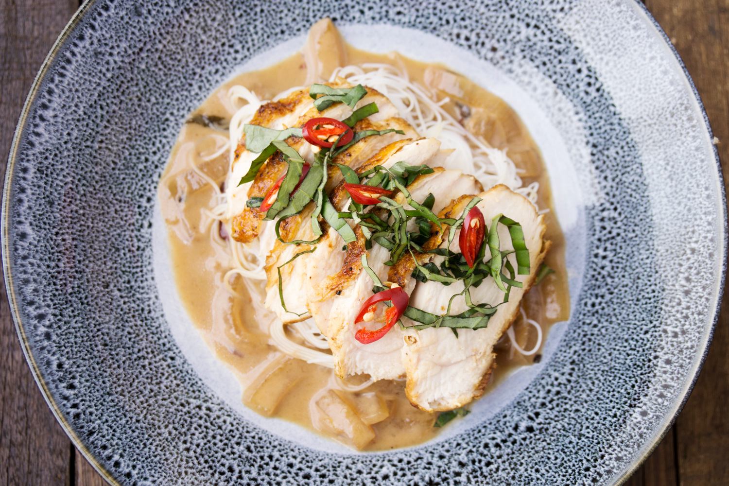 Panfried Chicken Breast with Thaistyle Noodles Asian Inspirations