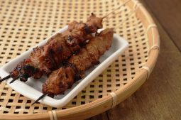 Honey Sriracha Beef Skewers