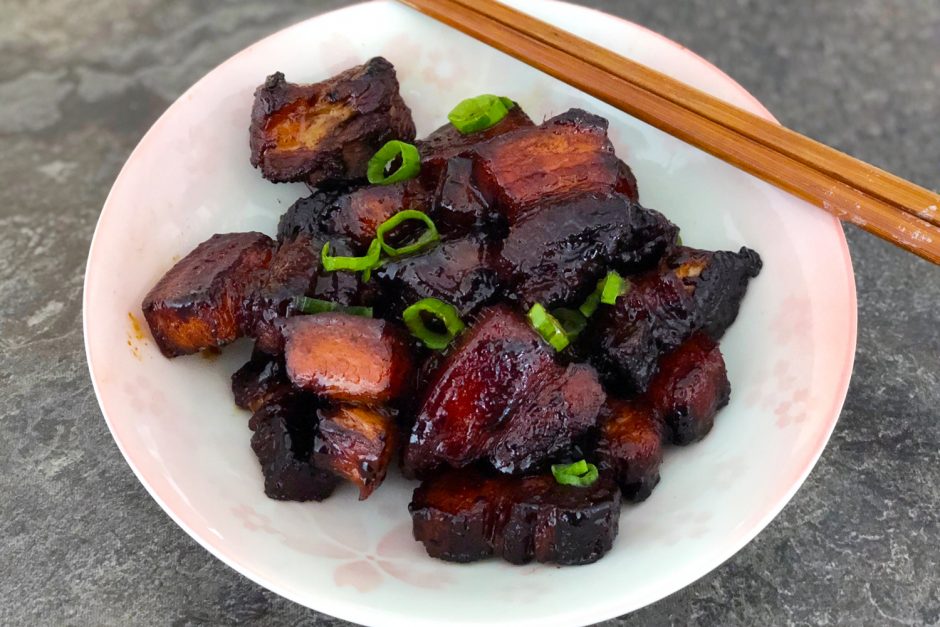 Shanghai-Style Braised Pork Belly (Hong Shao Rou) | Asian Inspirations