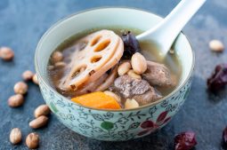 Pork Ribs, Lotus Root and Peanut Soup