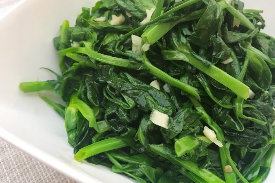 Garlic Stir Fried Pea Shoots | Asian Inspirations