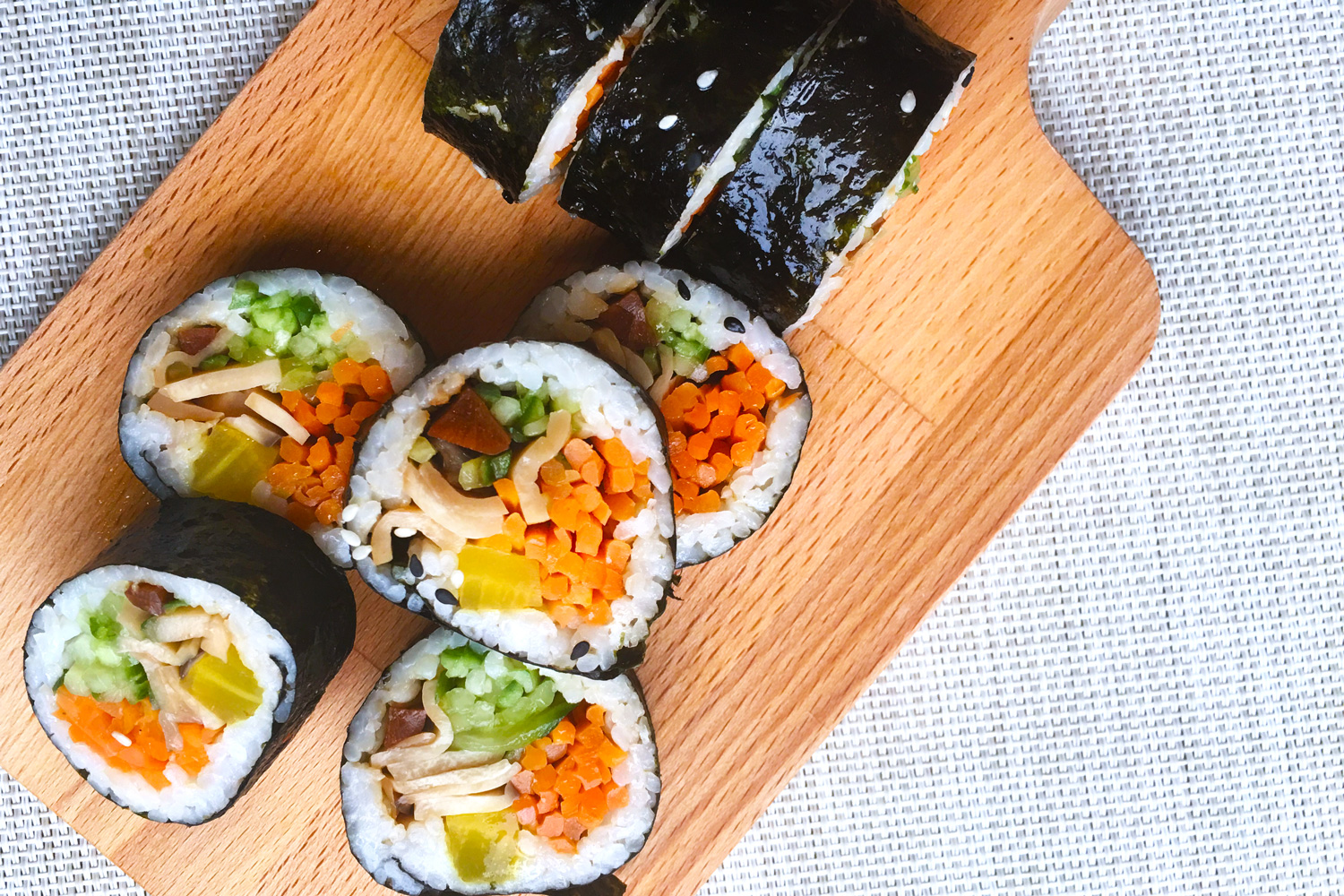 Korean Mushroom Kimbap Asian Inspirations