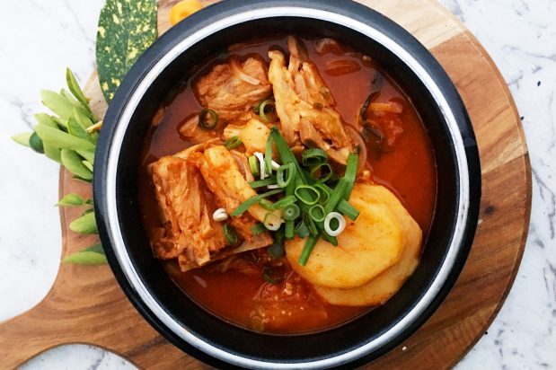 Korean Spicy Pork Backbone Hotpot with Potatoes (Gamjatang)