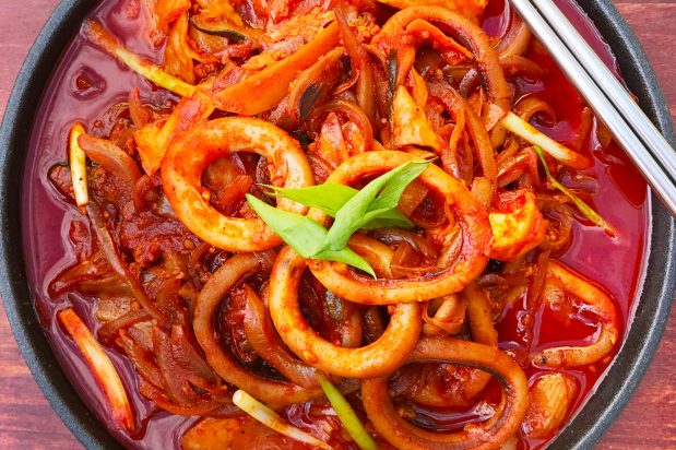 Korean Spicy Squid (Ojinga Bokkum)