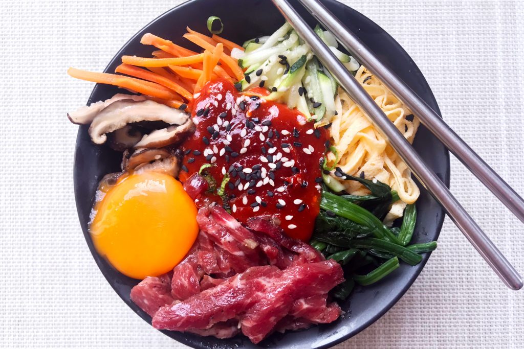 Korean Raw Beef Bibimbap | Asian Inspirations