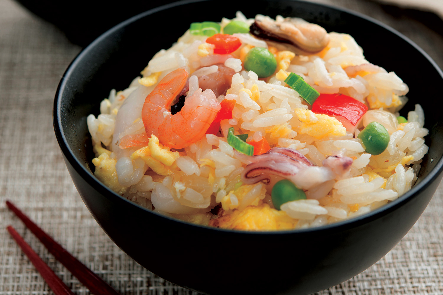 Тайский рис с морепродуктами