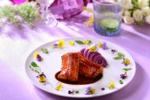 Chinese Braised Eel with Mashed Purple Sweet Potatoes