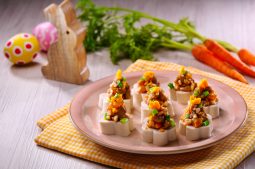 Steamed Tofu with Minced Pork and Shrimp