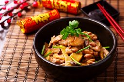 Stir Fried Chicken and Mushrooms with Oyster Sauce