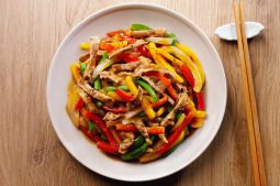 Pan Fried Pork with Capsicum