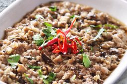 Steamed Minced Pork with Olive Vegetables