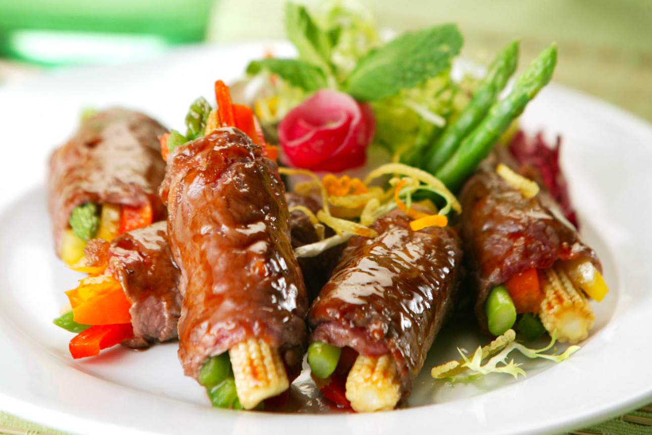 Fried Beef Rolls in Hoisin Sauce Asian Inspirations