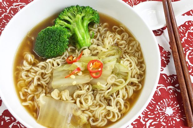 Express Vegetable Noodle Soup
