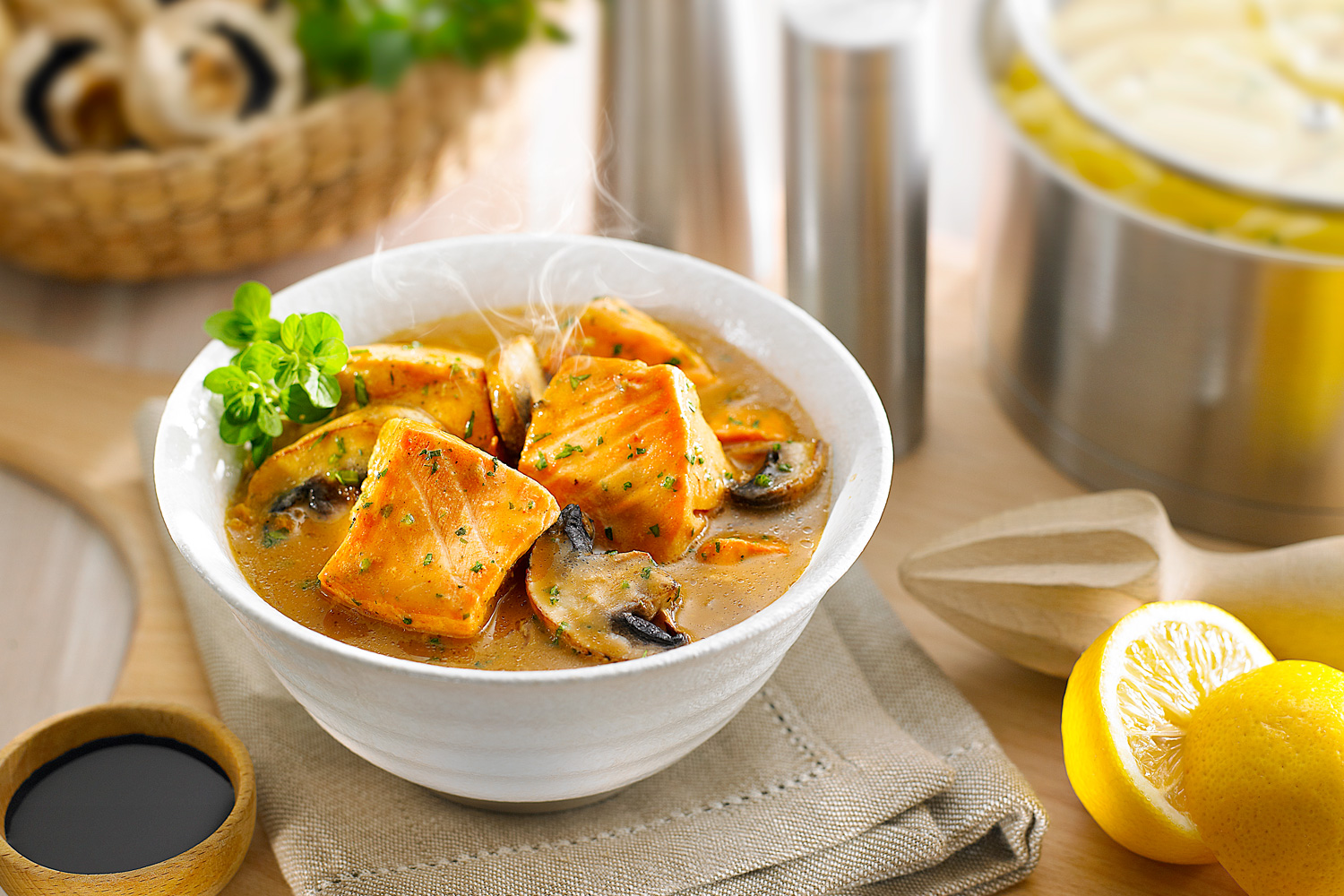 Lemon Salmon Stew Asian Inspirations