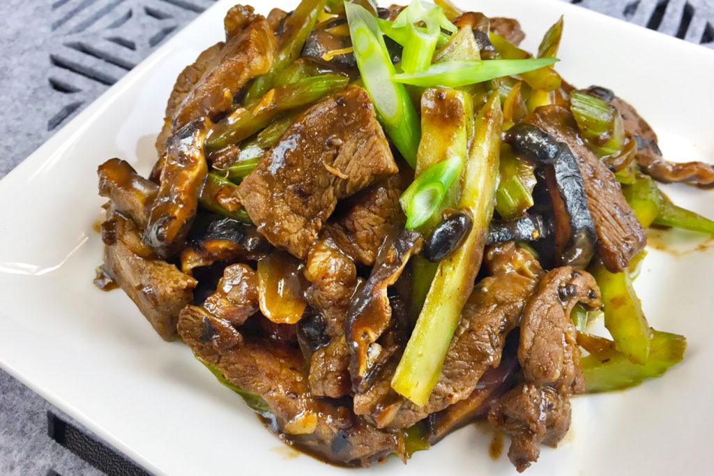 Beef with Black Bean and Chinese Celery Asian Inspirations