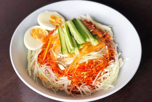 Korean Spicy Chewy Noodles (Jjolmyeon)