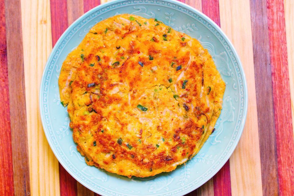 Savoury Mung Bean Pancakes (Nokdujeon) | Asian Inspirations