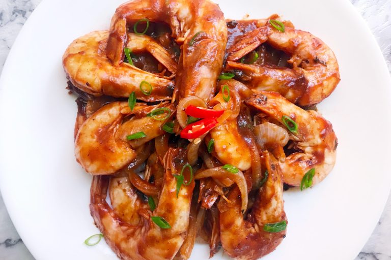 Stir Fried Prawns in Tomato Sauce Asian Inspirations