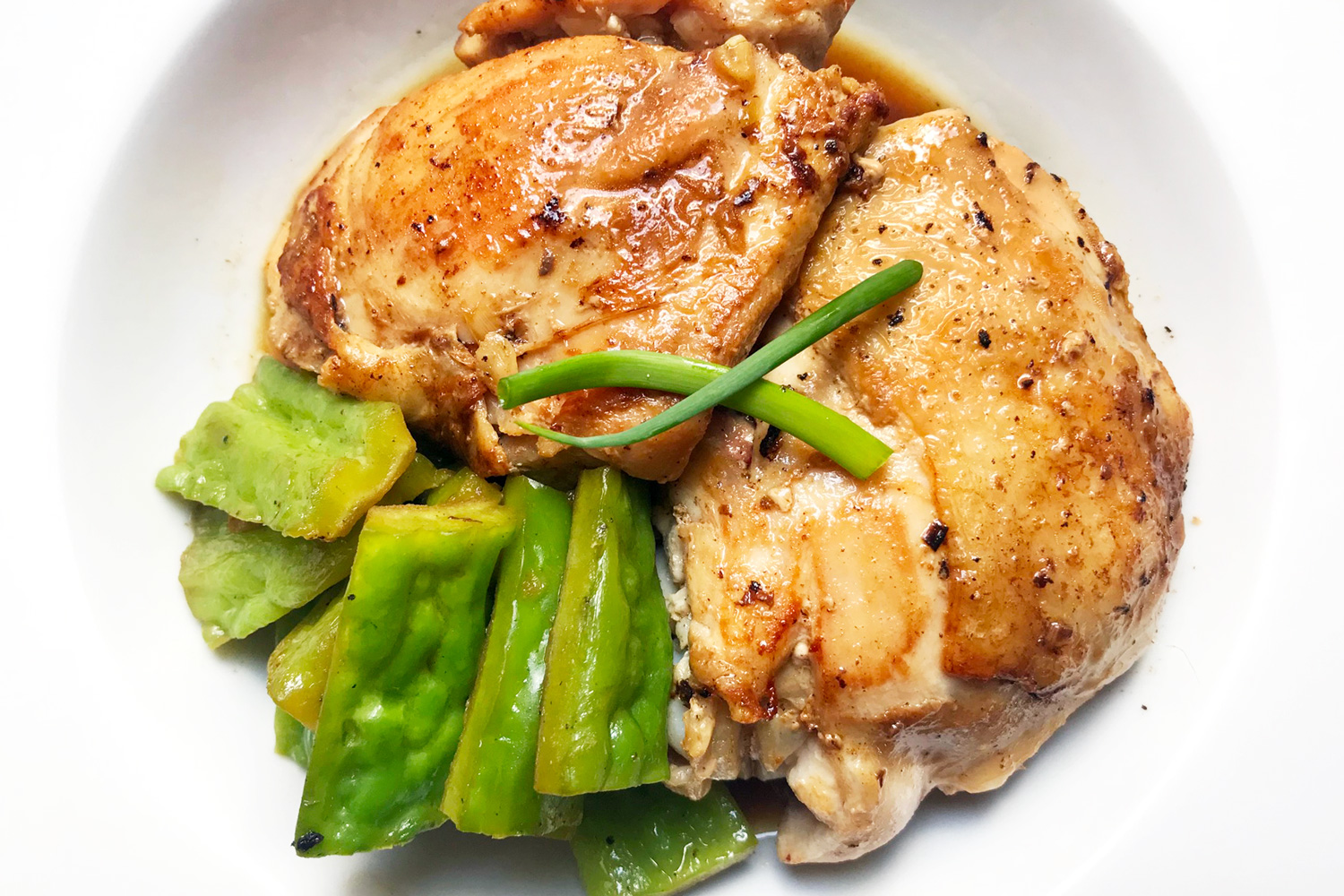 Braised Chicken with Bitter Melon and Oyster Sauce Asian Inspirations