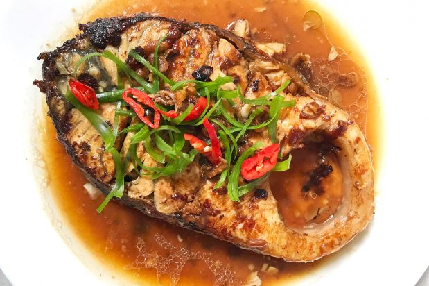 Braised Fish Fillet with Soy Bean Paste