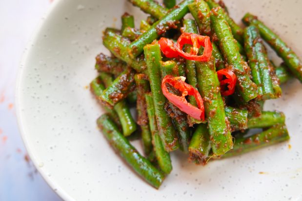 Long Beans in Spicy Shallot Sauce
