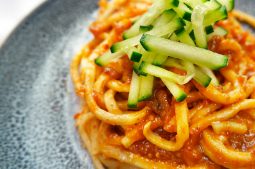Noodles in Homemade Sesame and Peanut Sauce
