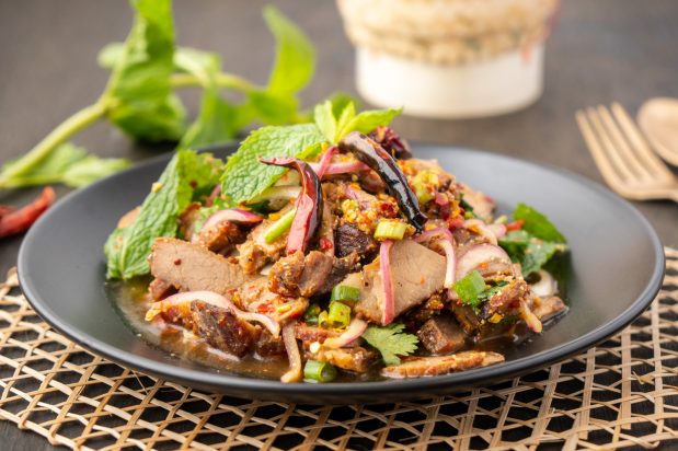 Spicy Thai Pork Salad (Namtok-Moo)
