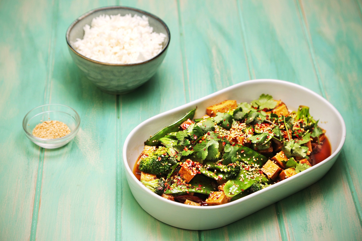 Teriyaki Tofu and Broccoli Stir Fry-image