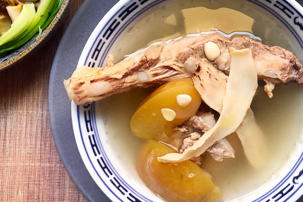 Pork Ribs, Pear And Chinese Almonds Soup Asian Inspirations
