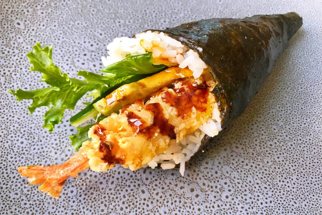 Tempura Prawn Hand Roll Asian Inspirations tempura-prawn-hand-roll-asian-inspirations