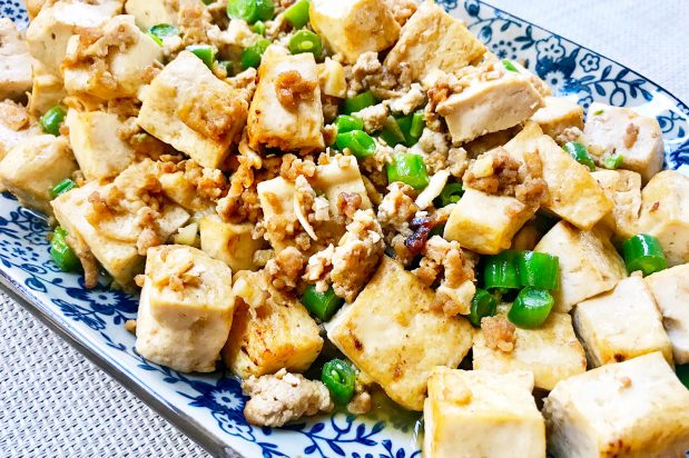 Stir Fried Tofu with Minced Pork