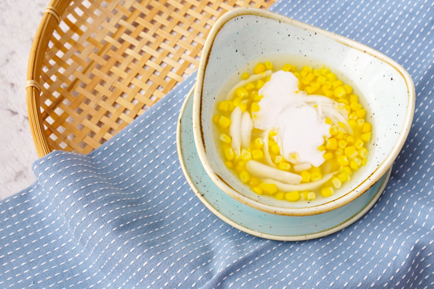 Sweet Sticky Corn in Coconut Milk (KaowPod Piek) Asian Inspirations