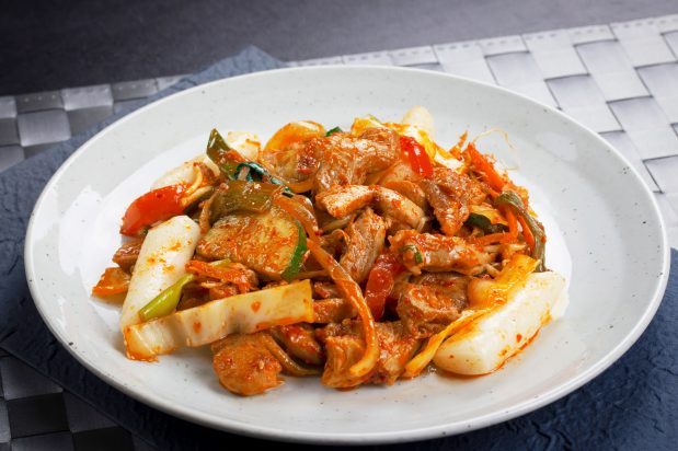 Spicy Chicken with Vegetables (Chuncheon Dak Galbi)
