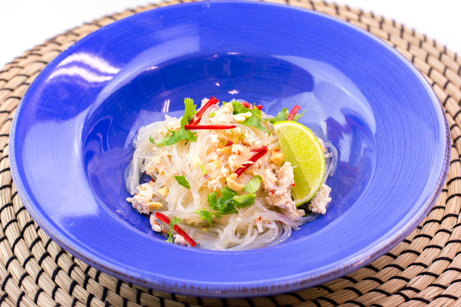 Mung Bean Vermicelli Salad with Chicken (Yum Woon Sen) Asian Inspirations