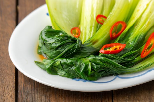 Blanched Bok Choy with Soy Sauce