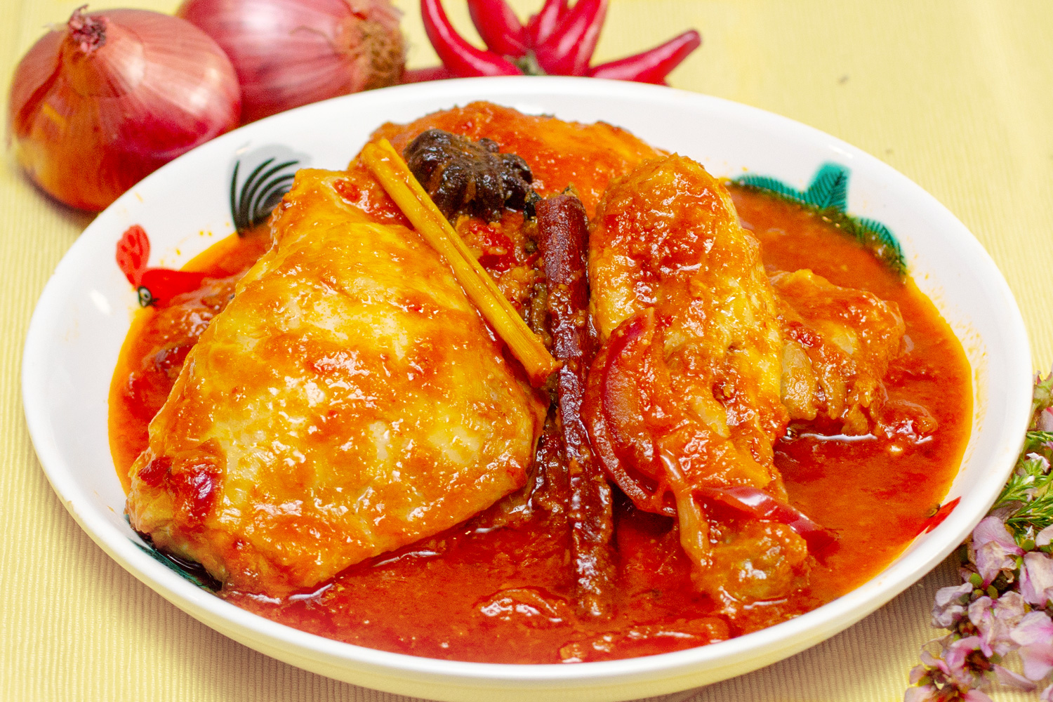 Malay Spicy Tomato  Chicken Ayam  Masak  Merah Asian 