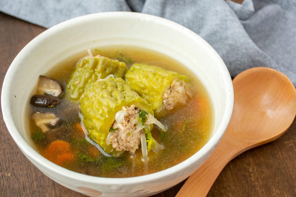 Stuffed Bitter Gourd Pork Soup (Kang-Jued Mara Moo-Sub Yudsai) | Asian ...