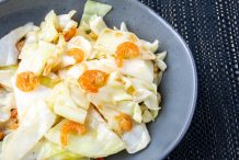 Stir Fried Cabbage with Dried Shrimps