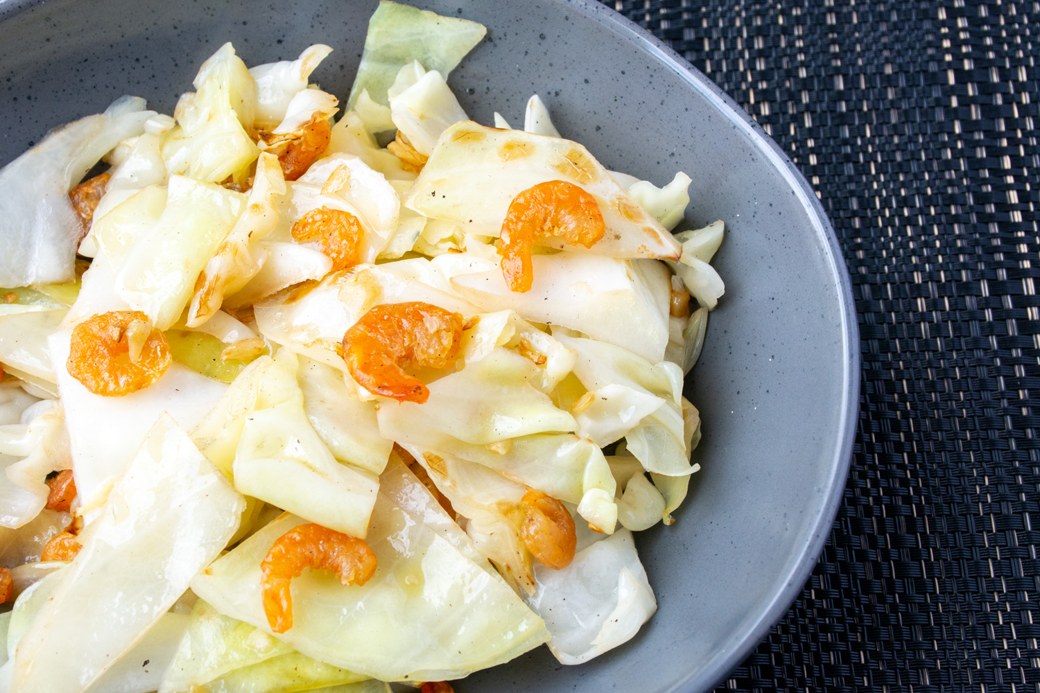 Stir Fried Cabbage with Dried Shrimps | Asian Inspirations