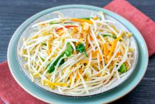 Stir Fried Bean Sprouts with Salted Fish