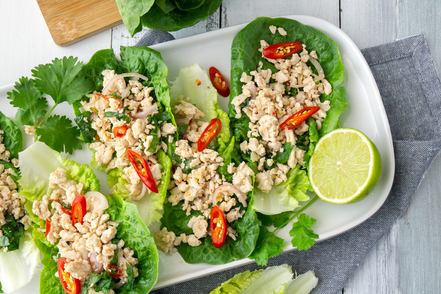 Thai Lettuce Cups (Larb Gai) | Asian Inspirations