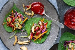 Vegan Mushroom Bulgogi Wraps