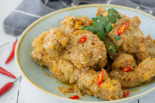 Salted Egg Yolk Chicken Ribs Asian Inspirations