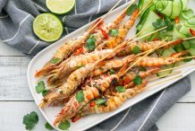 Chilli Lime Barbecue Prawn Skewers