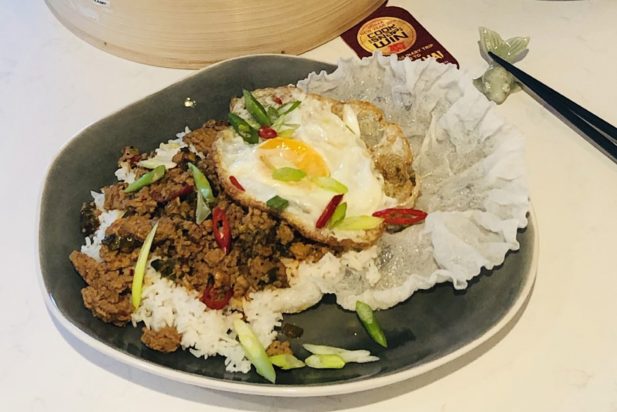 Shanghai Pork with Rice & Egg