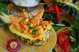 King Prawns in Red Curry with Pineapple