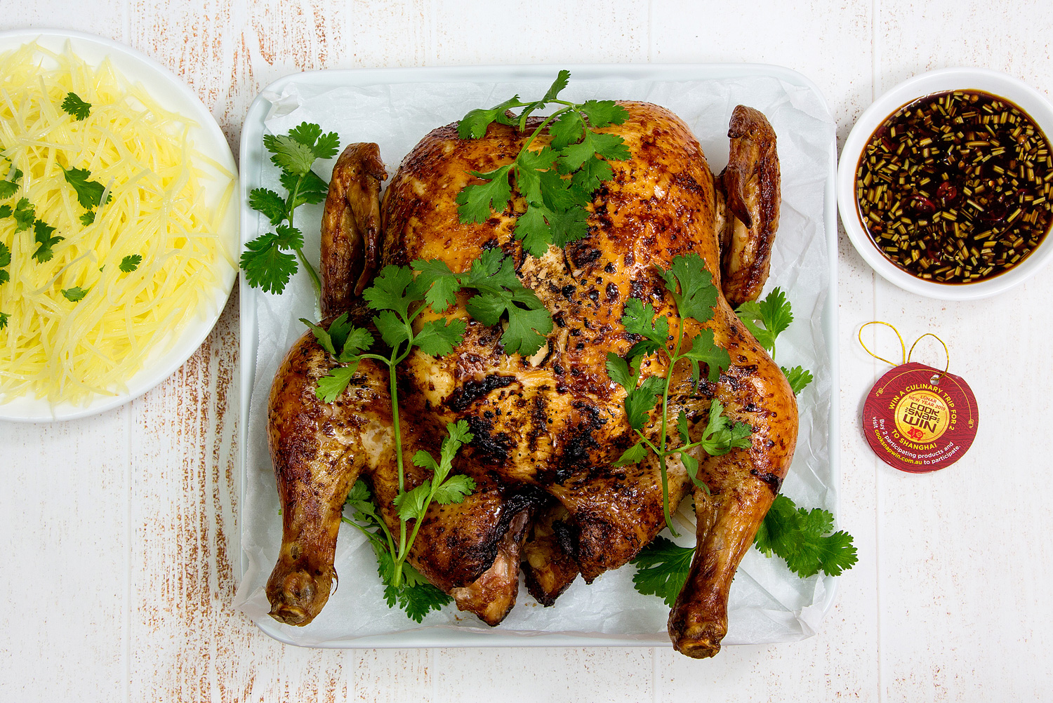 Chinese BBQ Chicken with Shredded Potato | Asian Inspirations