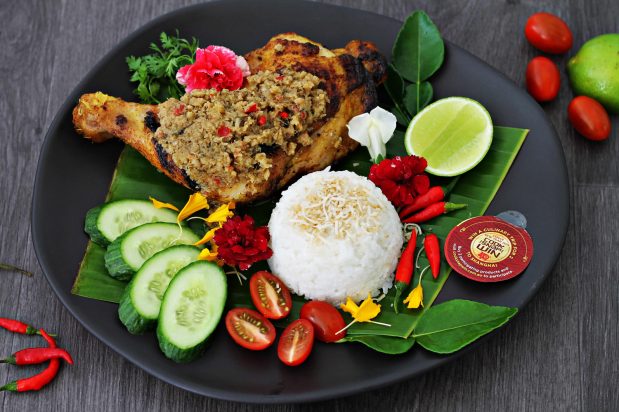 Malaysian Kelantan Grilled Chicken with Coconut Rice