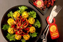 Dao Ming Squid in Sichuan Adobo Sauce with Ginger & Coconut Rice Balls